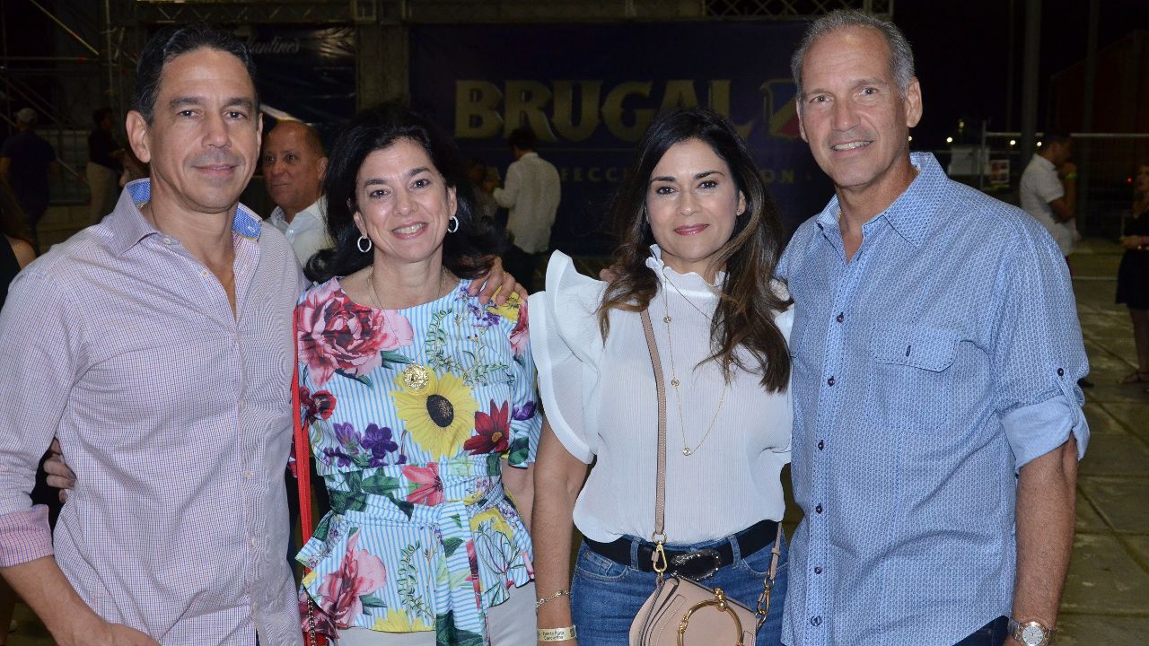 Iván Portalatín, Audrey de Portalatin, Eliza Abréu de González y Bernardo González del Rey.