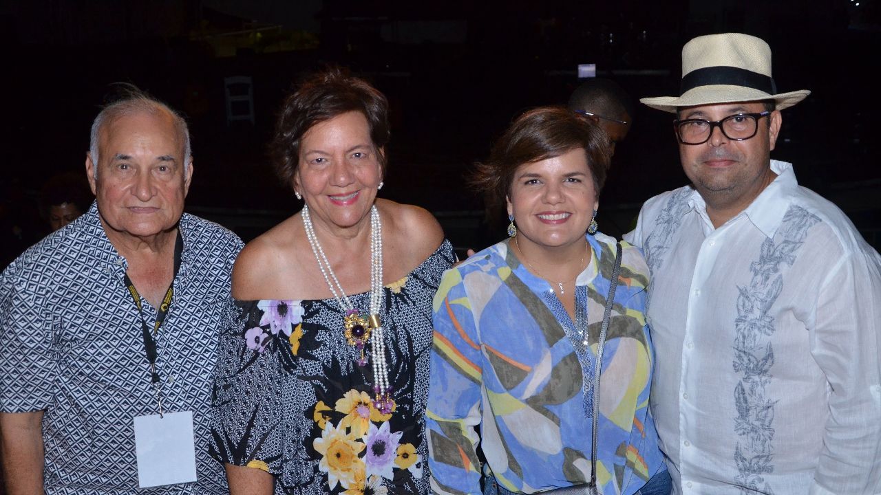 Pablo T. Brugal, Lourdes Imbert de Brugal, Lil Brugal de Guzmán y Heury Guzmán Taveras.