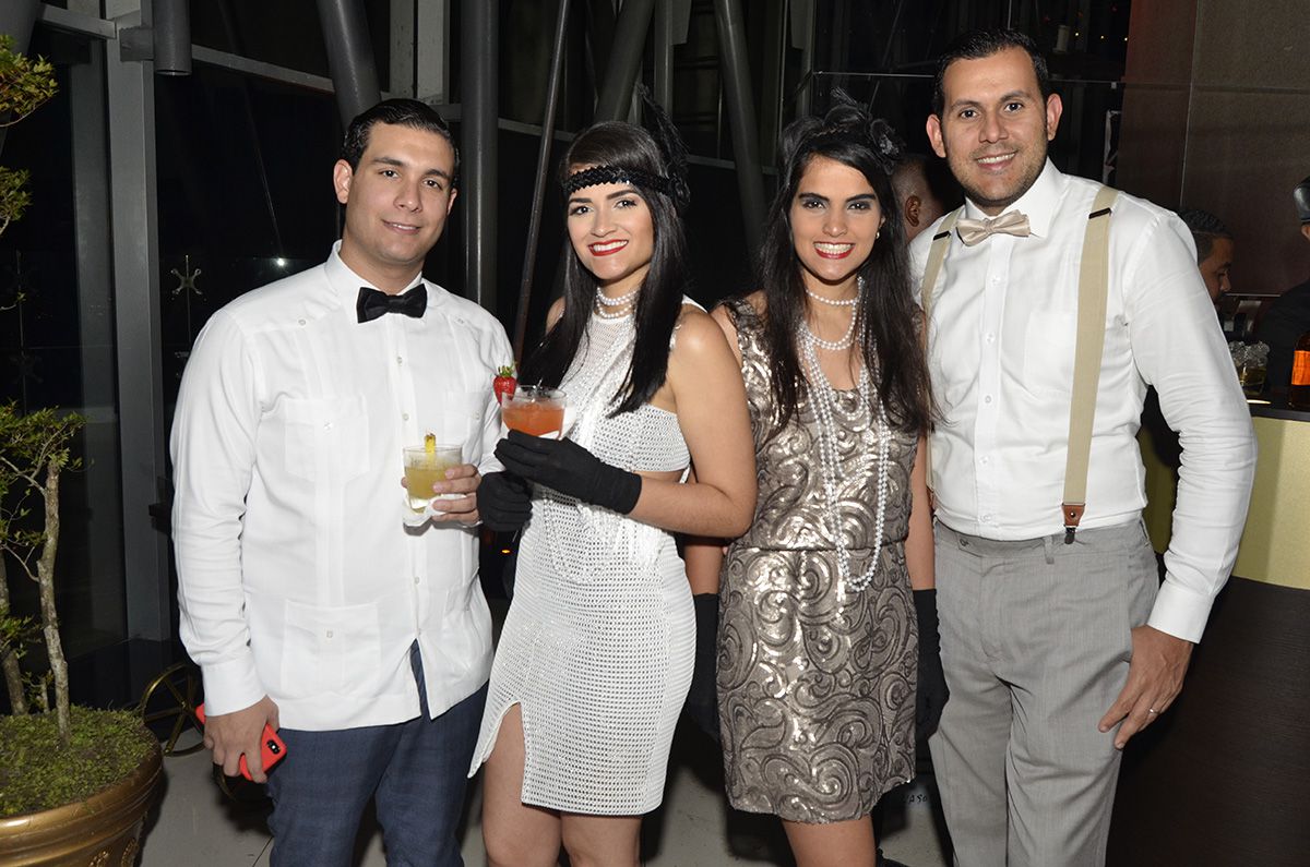 César González, Pamela Jerez, Lisbeth Jerez y Bolívar Matos