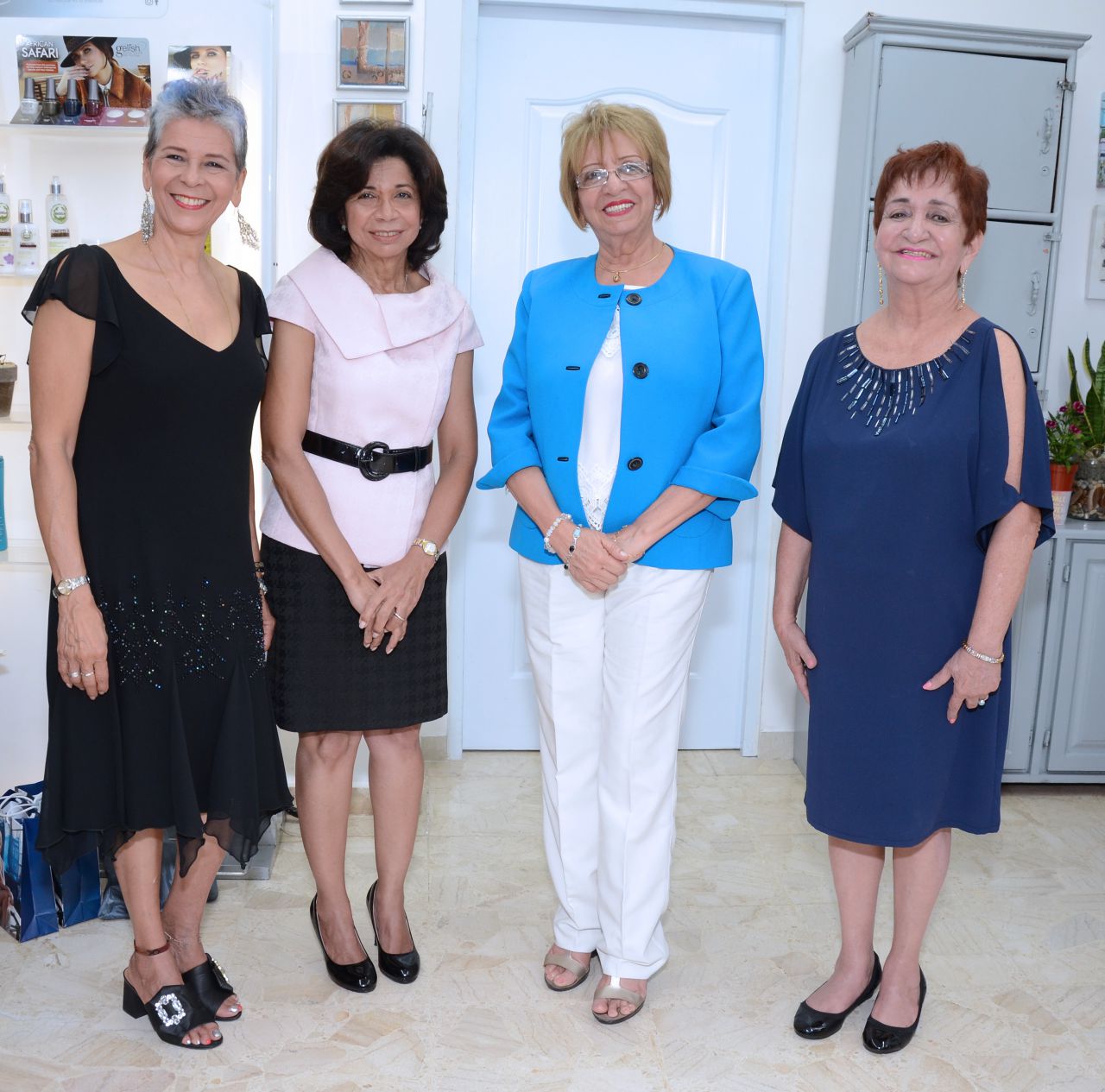 Belkis de León, Rhina Ibert, Dinorah Suvero Quezada y Margarita Méndoza