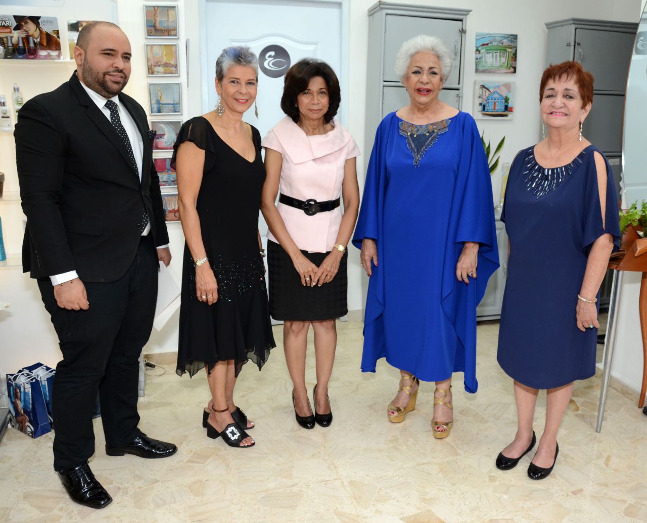 José Gregorío Calderón, Belkis de León, Rhina Ibert, Esperanza Lithgow  y Margarita Mendoza