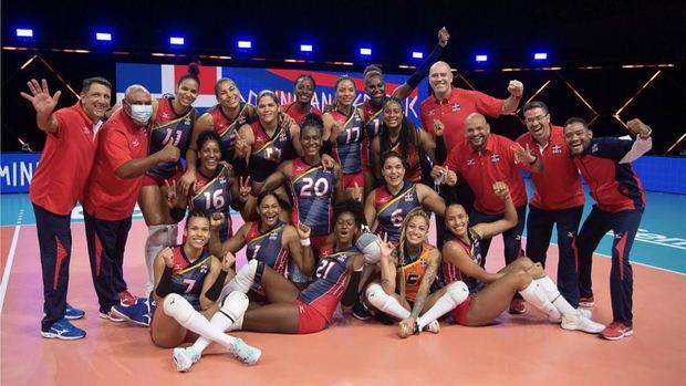 Equipo de voleibol femenino de la República Dominicana.