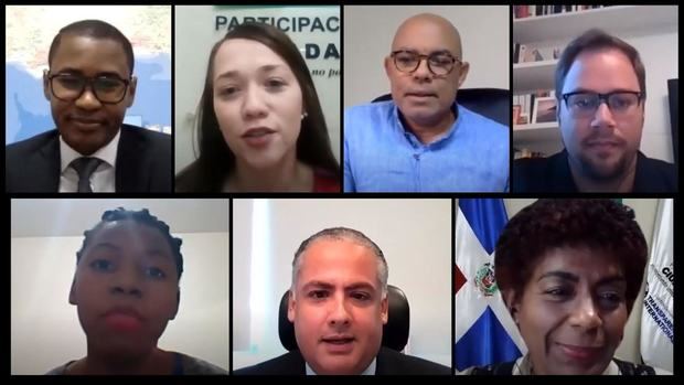 Panelistas del webinar Dominicanas y dominicanos, pero sin derechos.