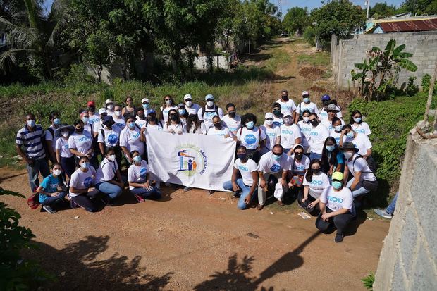 Vista panorámica del Voluntariado Bancentraliano y TECHO.