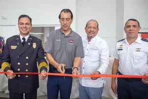 Coronel Osvaldo Pérez Féliz, Daniel Lozano y Ángel Crespo.