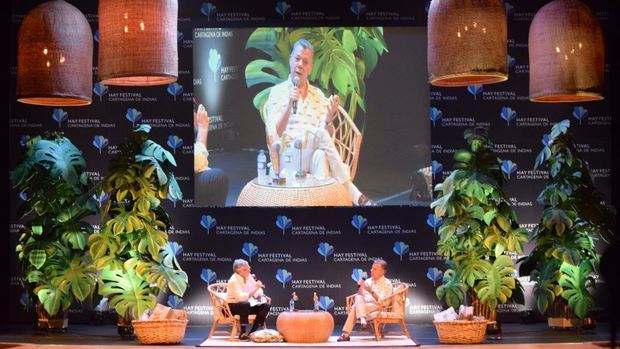El expresidente y premio Nobel de la Paz 2016, Juan Manuel Santos conversó con el periodista Moisés Naím sobre los retos a los que se enfrenta el continente en Hay Festival, Imagina el Mundo en enero 2020.