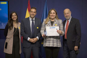 De izquierda a derecha, los señores Ana Cecilia Varela, Marcos González, Andrea Cordero e Ítalo Pizzolante.