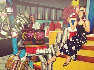 Banreservas inaugura mural con los signos de la cultura dominicana