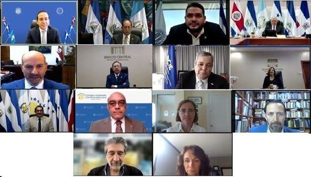 Reunión del Consejo Monetario Centroamericano, CMCA, celebrada de manera virtual.