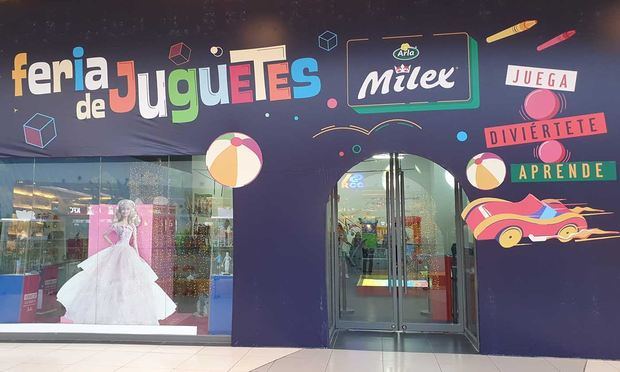 Fachada Feria de Juguetes Milex, ubicado en el 4to. Nivel Ágora Mall.