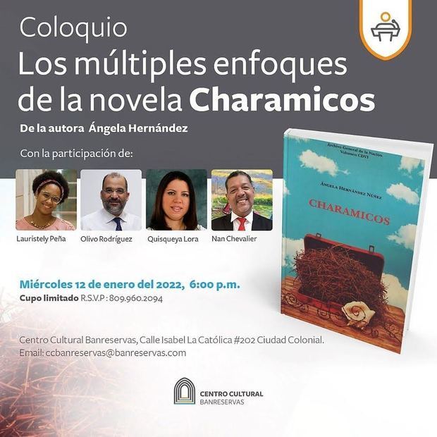 Cartel promocional del coloquio novela 'Chamicos'.