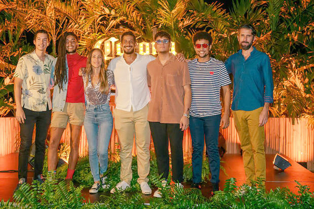 Ricardo Montilla, Chez Tropics, Karina Larrauri, Guillermo Escovar, Giancarlo Rojas, Freddy Navarros y Martin Domené.