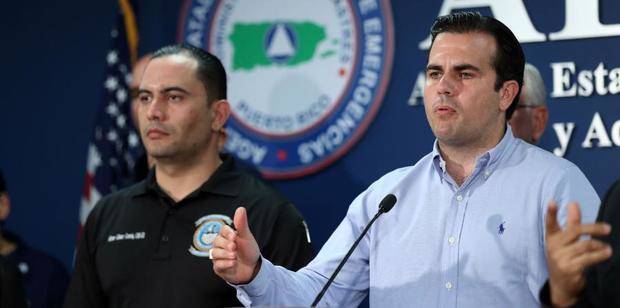 El gobernador de Puerto Rico, Ricardo Roselló, informa sobre las medidas tomadas por la tormenta Irma. 