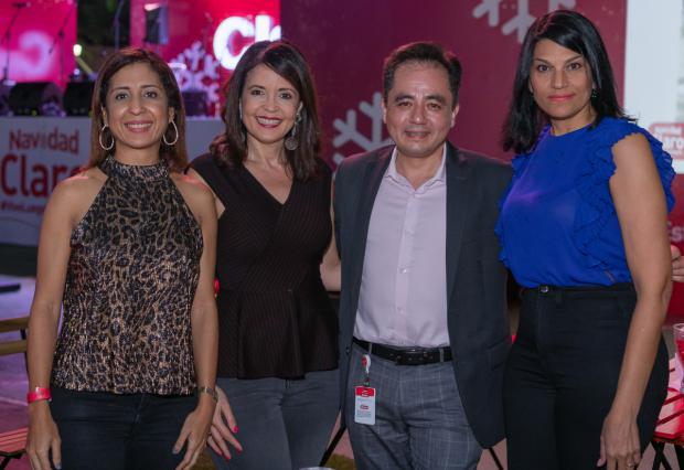 Sandra Tejeda, Gerty Valerio, Francisco Marmolejo y Loraine Cruz.