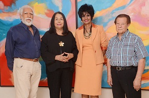 Antonio Guadalupe,, Rosa Tavárez, Elsa Nuñez  y José Perdomo 