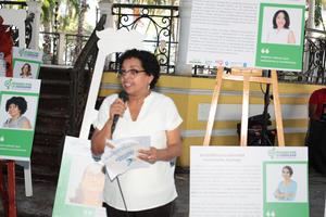Manuela Vargas, del Núcleo de Apoyo a la Mujer, (NAM).
