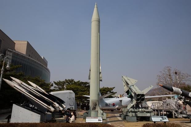 Un misil norcoreano Scud-B.