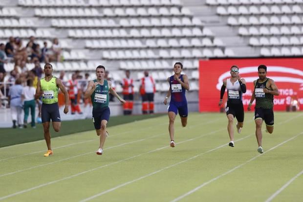 Luguelín Santos gana en Madrid los 400 metros.