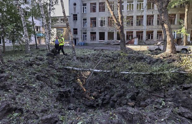 Un edificio dañado después del bombardeo en Kharkiv, noreste de Ucrania, en una fotografía de archivo.