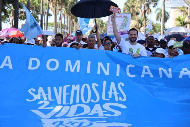 Rafael Paz en la marcha 'Un paso por mi Familia'.