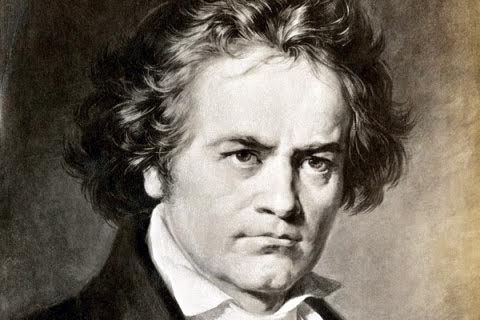 Retrato pintado de Ludwig Van Beethoven