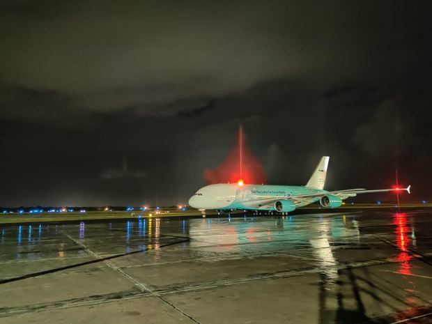 El IDAC informa el arribo del avión más grande del mundo transportando materiales para combatir el Covid-19