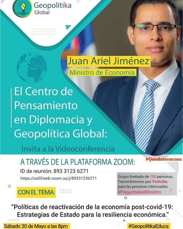 Volante virtual del encuentro “Políticas de reactivación de la economía post Covid-19: Estrategias de Estado para la resistencia económica.