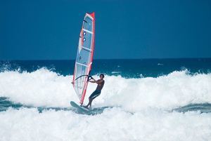 Windsurfer en Cabarete.