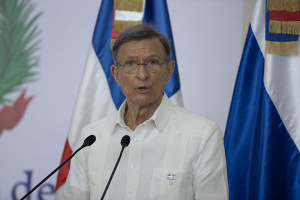 El ministro de Relaciones Exteriores dominicano Roberto Álvarez