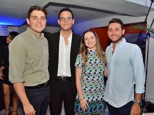 Ricardo Salazar, Oscar Puello, Carla Mendoza y Carlos Mario Estrella.