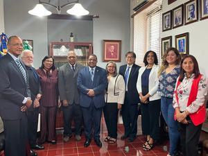 Comisión de SGI-RD realiza visita de cortesía a la Academia de Ciencias