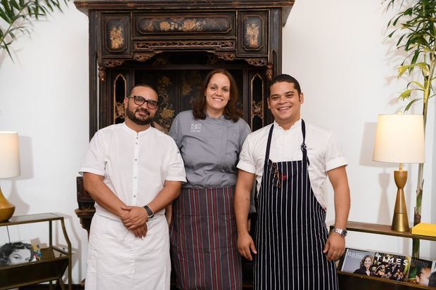  Los chefs Saverio Stassi, Elaine De Windt y Erik Malmsten.