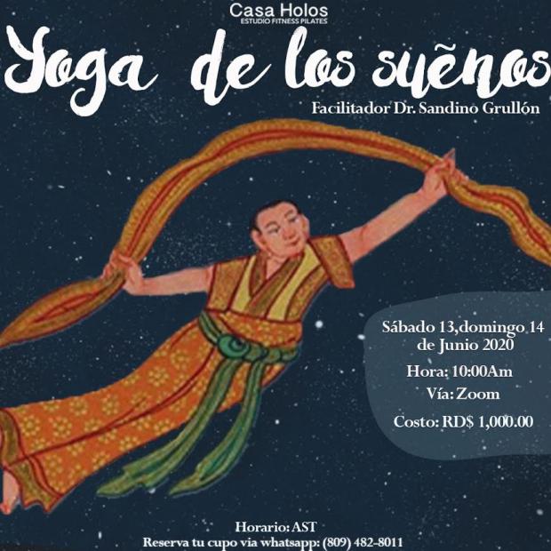 Casa Holos ofrecerá taller “Yoga de los sueños” a cargo del doctor Sandino Grullón