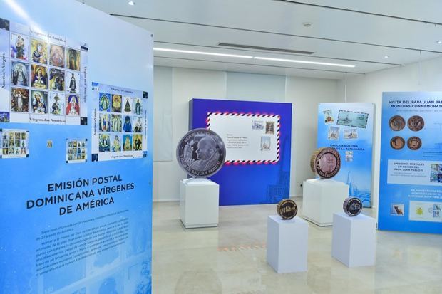 Banco Central inauguró la exposición 'La cultura religiosa en la numismática y la filatelia dominicanas'