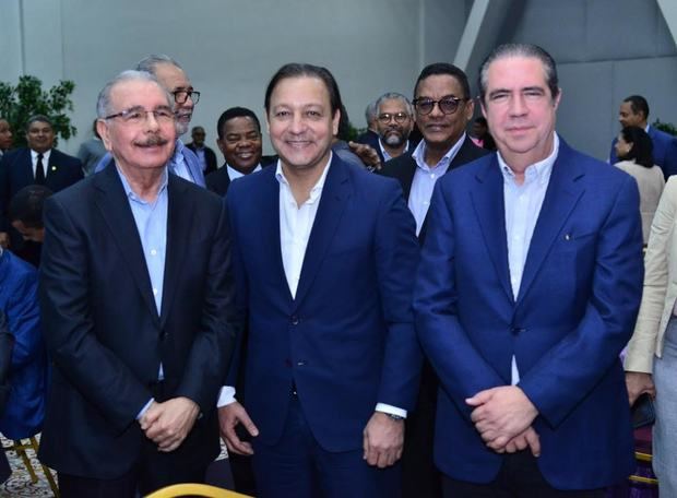 Danilo Medina, Abel Martínez y Francisco Javier García.