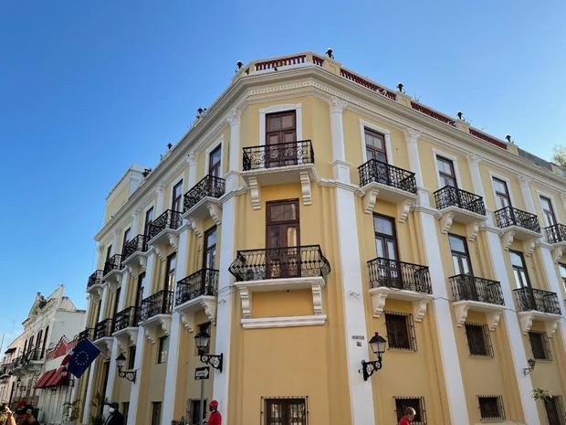 Fachada Gran Hotel Europa Santo Domingo.