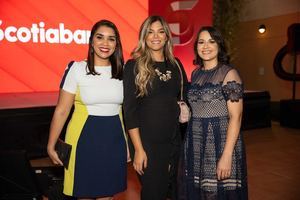 Alfonsina Contreras, Paola Schrils e Isabel Domínguez.