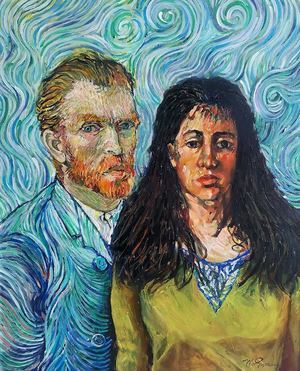 Van Gogh y su novia, obra que será exhibida en La Casona de APEC.