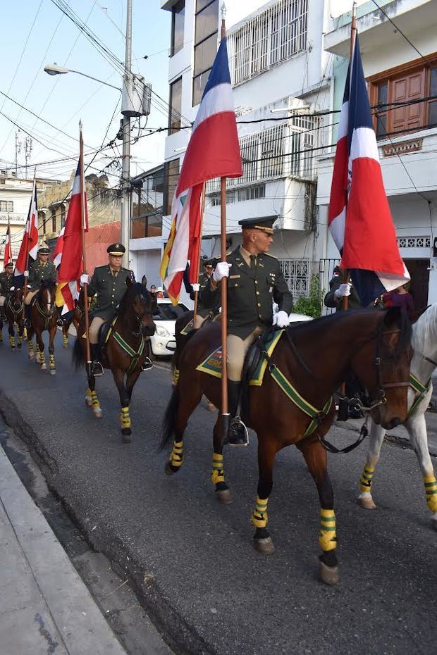 Un aspecto de la “Cabalgata por la Patria”.