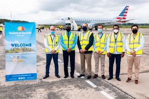 CESAC participa en inicio operaciones de American Airlines por Samaná