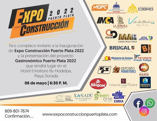 Vuelve la feria Expoconstrucción Puerto Plata del 6 al 8 de mayo