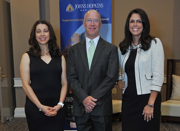 Dra Alicia Arbaje, Dr James Wright y Soraia Angiuoli 