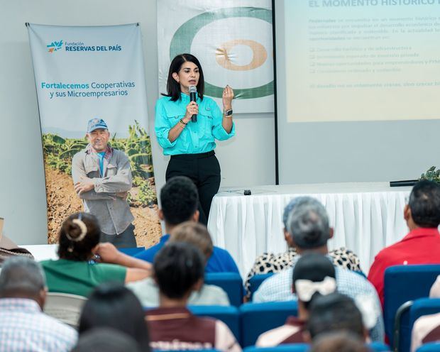 La vicepresidenta ejecutiva de la Fundación Reservas del País, Yamily López.