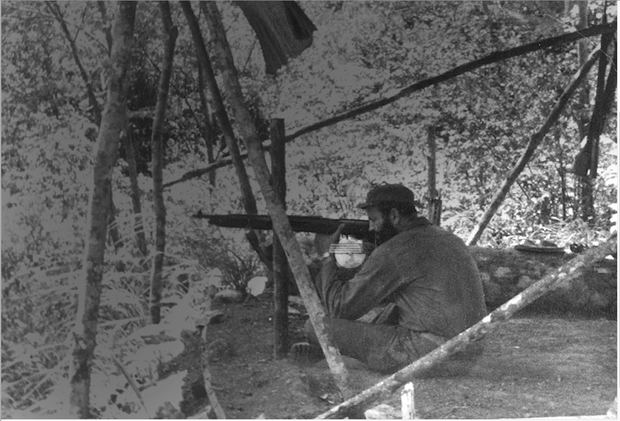 Caamaño durante su entrenamiento en Cuba.