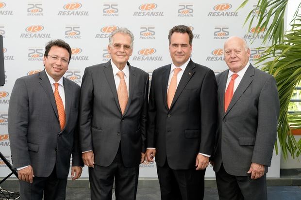 José Luis Matallana (Socio Resansil RD), Silverio Massimo Petrini (CEO Resansil RD), Eduardo Bello (Socio Resansil RD)