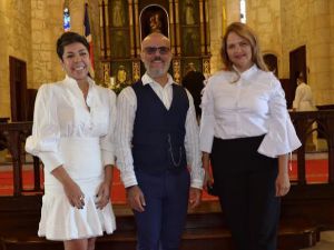 Kirsys Mejía, Miguel Rodríguez y Luisa Blanco.