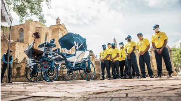 Autobuses eléctricos a la Ciudad Colonial para disuadir del uso de vehículos.