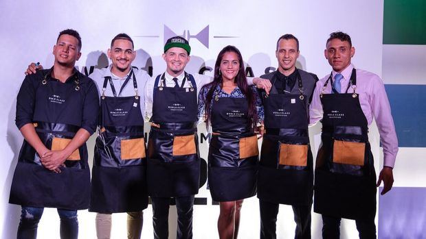 Edgar Borrero, Luis Adrián, Moises Mogollon, Nathaly Cameron, Miguel Ecuer y Brayan Rodríguez.