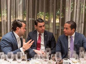 Anmer Rodríguez, Pedro Galán y Efraín Feliz.