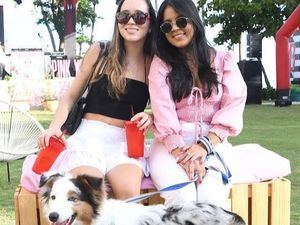 Isabella Holguín, Heidi Geraldino y a su mascota Lina